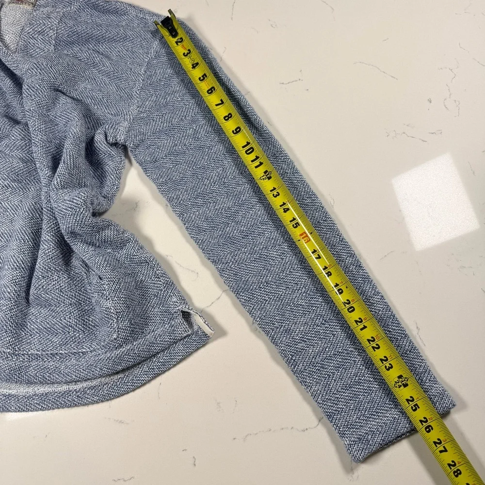 Faherty‎ Whitewater Hoodie Two-Tone Jacquard Herringbone Women’s Size M - Picture 3 of 5